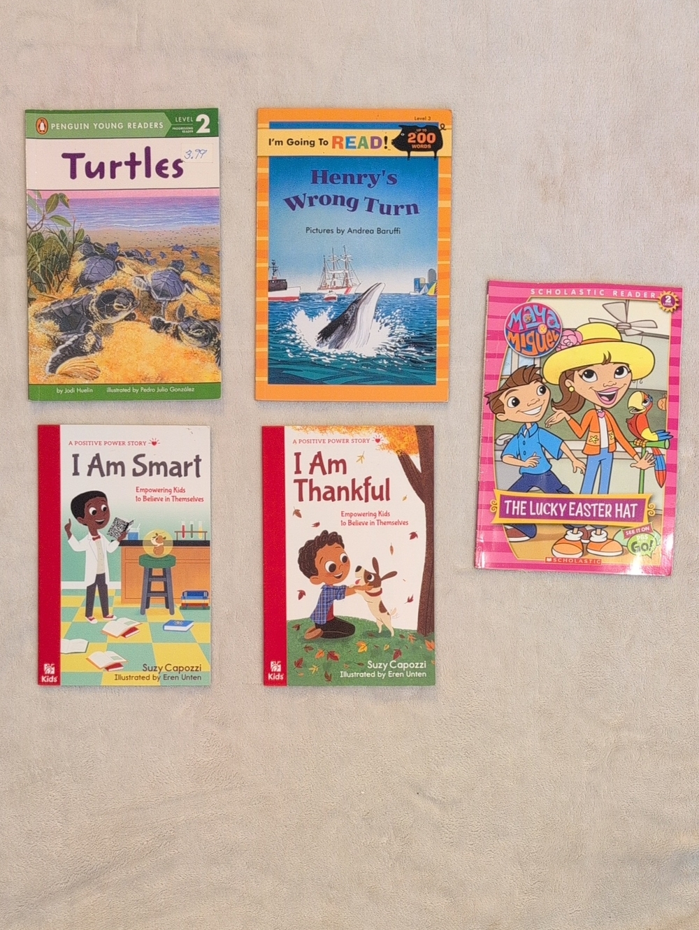 Scholastic Level 2 Early Reader Kids Books 5 Book Bundle Lot